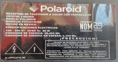 Piezas Polaroid Tv Ptv3214led