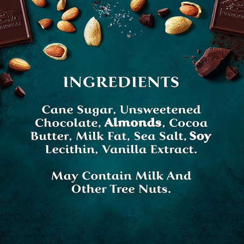 Ghirardelli Squares Chocolate Amargo Sal Marina Y Almendras