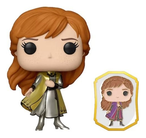 Funko Pop! Disney Exclusivo Frozen Anna + Pin Gold Label