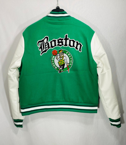 Chaqueta Universitaria Boston Celtics Nba Verde Xxl