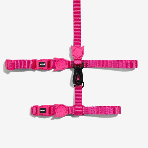 Zeecat Pink Led Harness & Leash