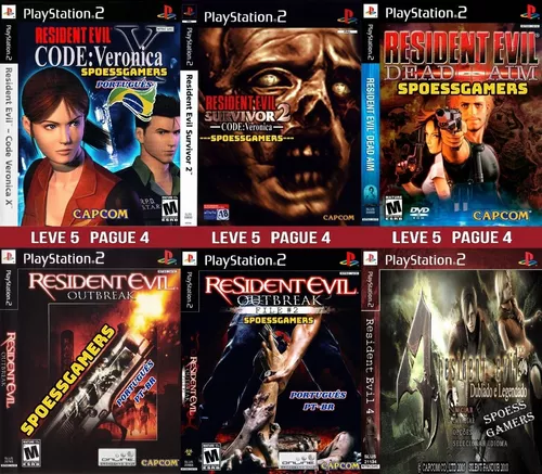 Resident Evil Ps2 Coleção (6 Dvds) Patch Pt-br 4 Dublado