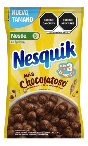 5 Pzs Nestle Cereal De Maíz Trigo Integral Chocolate Nesquik