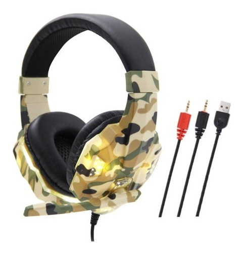 Imagen 3 de 3 de Audifonos Gamer Con Luces Led Pc Smartphone Ps4 Y Más