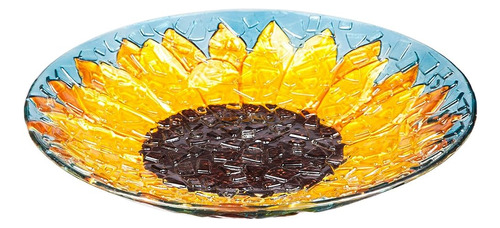 ~? Evergreen Garden 18  Glass Bird Bath Bowl Para Otdoors | 