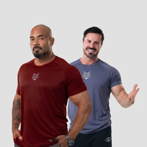 Kit 2 Camisetas Masculina Dry Alpha