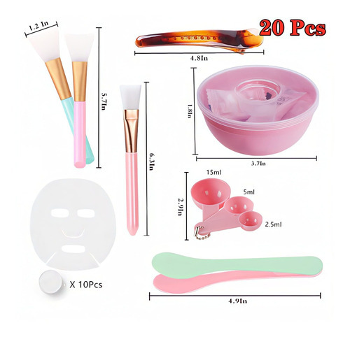 Yanse Juego De Herramientas 20 En 1 Para Cuidado Facial, Msc