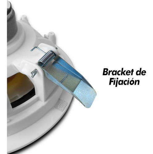 4 Bocinas Plafon Activa +pasivas Steelpro Cs-651 Bluettoth Color Blanco