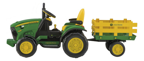 Peg Perego John Deere Ground Force Trator Infantil Elétrico cor verde/amarelo 127V
