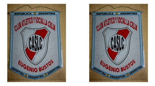 Banderin Grande 40cm Club La Celia Eugenio Bustos