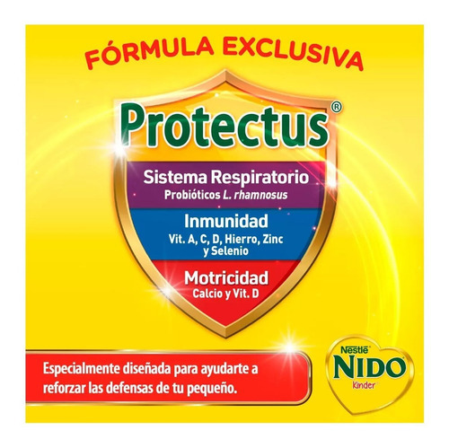 Leche En Polvo Nido Kinder 1+ A Partir De 1 Año Sabor Natural