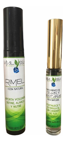 Duo Rimel Y Tratamiento Artesanal Mialyssa, Color Negro