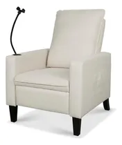 Comprar Silla Reclinable Beige Decorativa Para Sala Estar Sofa Movil