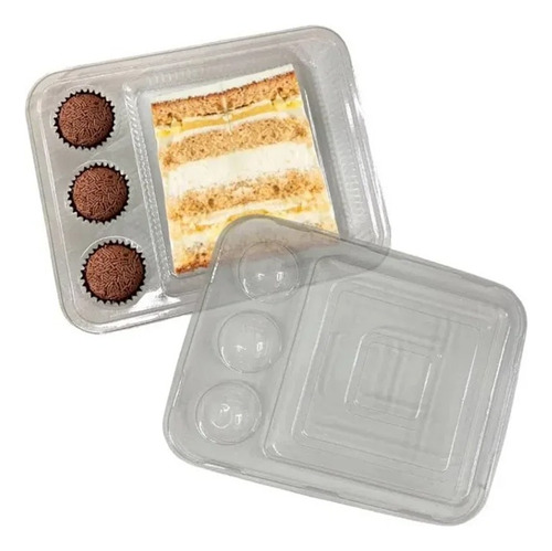 30 Un - Mini Flip Festa Baby Embalagem Pequena P/ Bolo/doces Cor Cristal