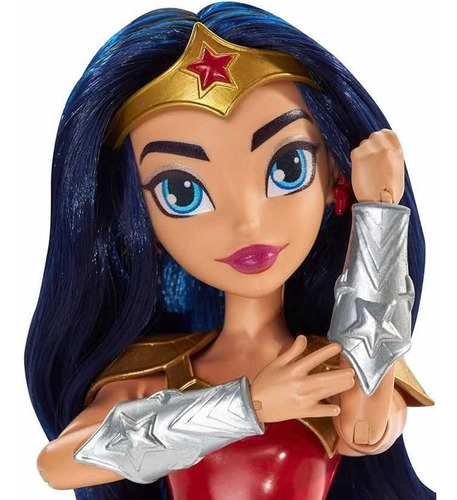 Imagem 8 de 10 de Boneca Dc Mulher Maravilha 2 Em 1 - Super Hero Girls Mattel