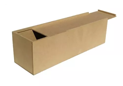 Caja de madera para botellas de 3 plazas con tapa corredera (1