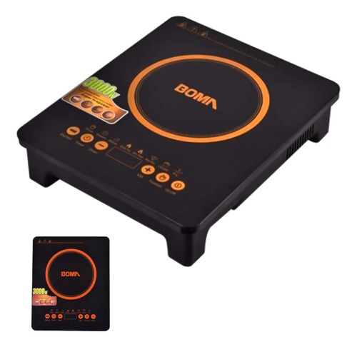 Anafe Inducción Electrico Tactil Digital Ultra Rápido 3000w Color Negro