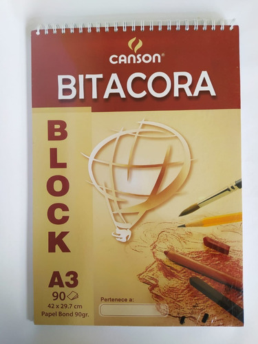 Bitácora Canson A3 90hojas De 90g.