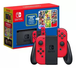 Consola Nintendo Switch 2019 Mario Bundle + 1 Juego Digital