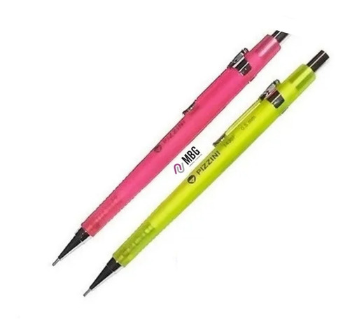 Imagen 1 de 4 de Lápiz Mecánico Pizzini 0.5mm Facetado Varios Colores