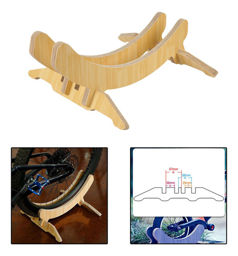 . Soporte De Madera For Estacionamiento De Bicicletas