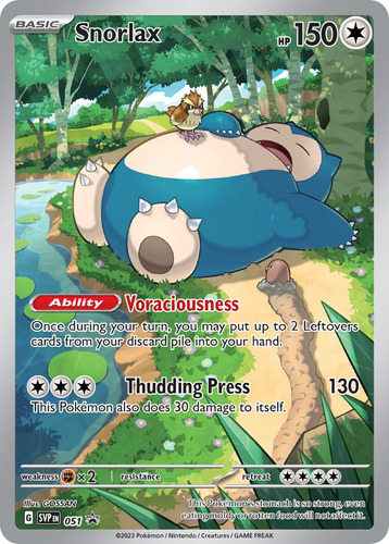 Carta Pokemon Snorlax Promo Svpo51 Nm Scarlet Violet 151