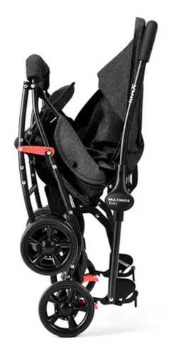 Carrinho De Bebê Com Alça Reversível Max Preto - Multikids