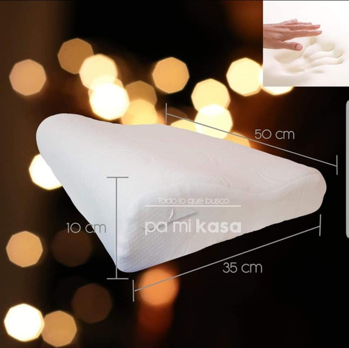 Combo X2 Almohadas Cervical Memory Foam Small + Funda
