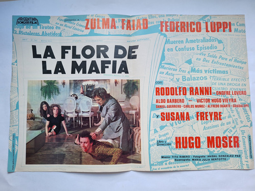 6 Lobby Card Cine Argentino La Flor De La Mafia Zulma Faiad* (Usado)