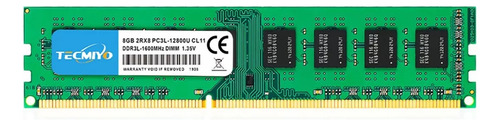 Memoria Ram Tecmiyo Ddr3l 8gb 1600mhz Para Escritorio.