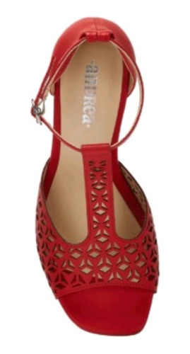 Zapato Dama Tacon 10cm Sintetico Rojo 324-7006 Andrea