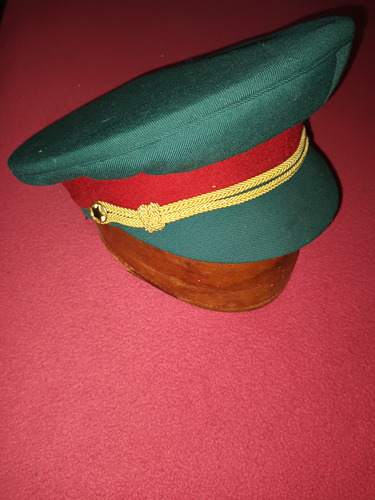 Militaria  Gorra De Plato Militar Leer