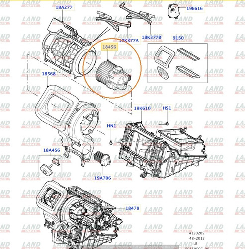 Motor E Ventilador - Ventoinha Freelander 2 , Evoque 