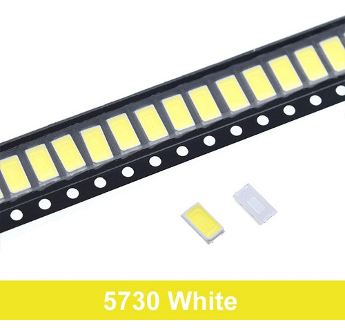 Led Smd Superficial 5730 Blanco Frio 0.5w 50-55lm 6500k