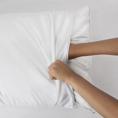  5 Fundas Almohada Plástica Vinílica I Cierre Blanco I