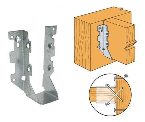 1 Soporte Para Viga Cepillada De 2x6 Y 2x7