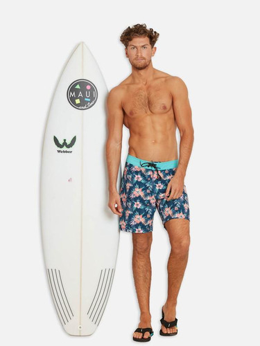 Traje De Baño Hibicus Field Vortex Multicolor Hombre Maui An