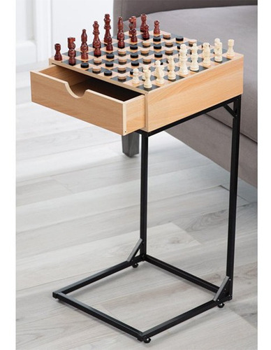Imagen 2 de 3 de Set Game Chess & Checkers Table
