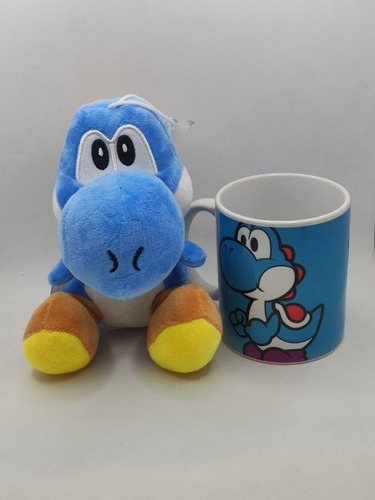 Imagen 2 de 3 de Yoshi Peluche Mario Bros Más Taza Promoción