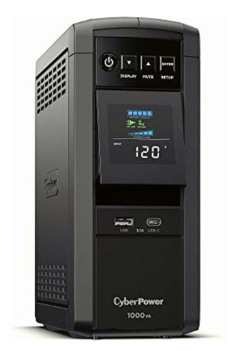 Cyberpower - Sinewave Ups 1000va 600w Compatible Mini-tower