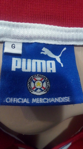 Camisa Seleção Paraguai Puma G Oficial Listrada 2000 Antiga