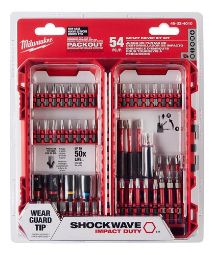 48-32-4010 Para Shockwave Impact Duty Driver Bit Set 54pc