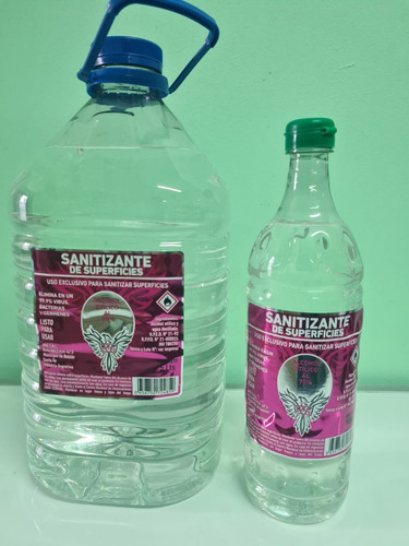 Alcohol Etílico 70° Sanitizante.  Inv Y Anmat , Bidon 5 Lt