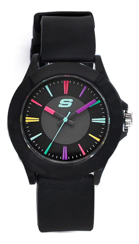 Reloj Skechers Negro Indices Multicolor Mod Sr6079