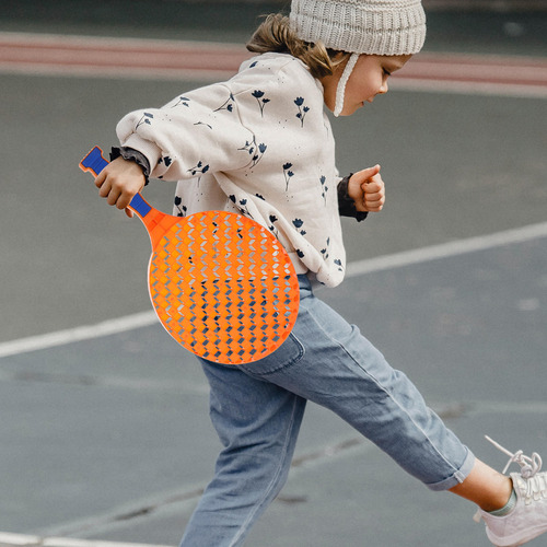 1 Juego De Raquetas De Bádminton De Plástico Para Niños
