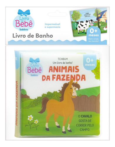 Tchibum – Um livro de banho! Animais da Fazenda, de © Todolivro Ltda.. Editorial Todolivro Distribuidora Ltda. em português, 2021