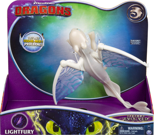 Dreamworks Dragons, Dragón Lightfury Deluxe Con Luces Y So.