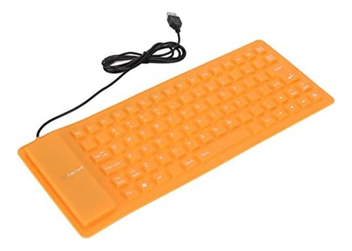 Teclado Flexible Impermeable Usb Español Pc Windows Lavable