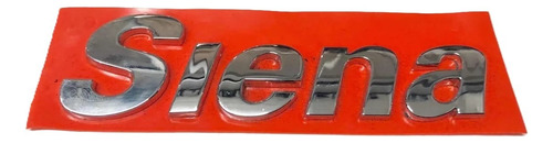 Insignia Sigla Emblema Siena Tapa Baul Fiat Siena Original Plateado