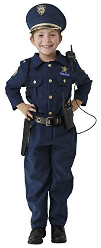 Conjunto De Disfraz De Policía De Lujo - Pequeño 4-6